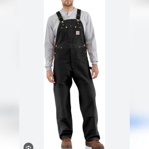 Carhartt Duck Bib Black Overalls